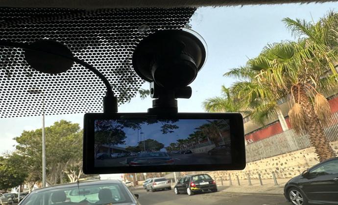 cámara de vigilancia en coche